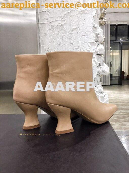 Replica Bottega Veneta BV Almond Boots 608840 in Lambskin Nude 8