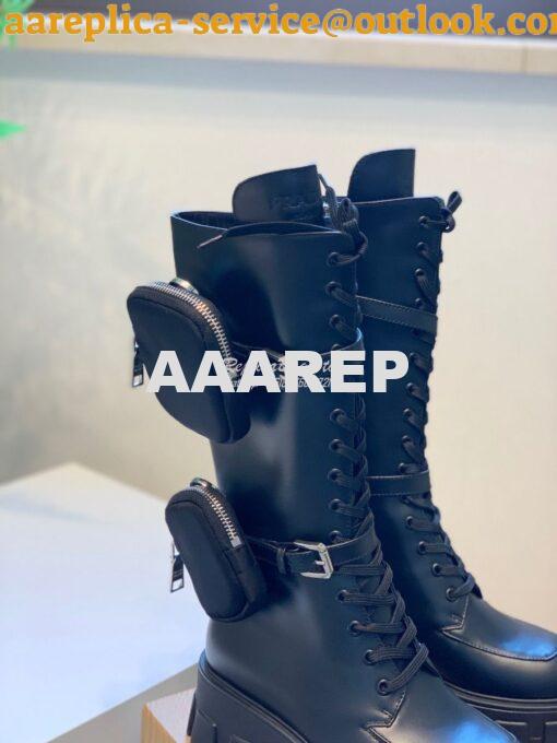 Replica Prada Monolith Leather Boots 1W828L 2