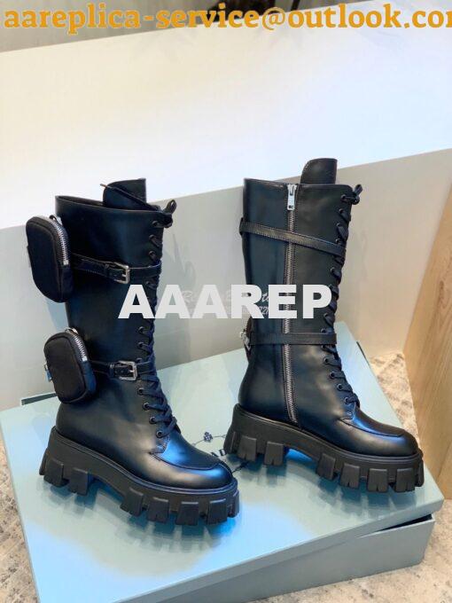 Replica Prada Monolith Leather Boots 1W828L 4