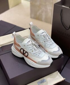 Replica Valentino SheGoes Men Female Sneaker in Split Leather And Mesh