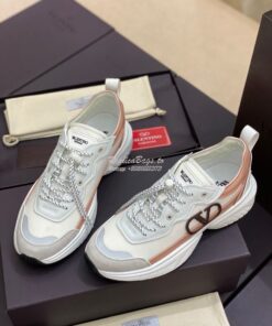 Replica Valentino SheGoes Men Female Sneaker in Split Leather And Mesh 2