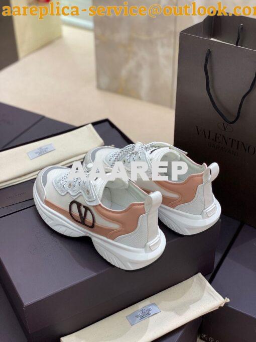 Replica Valentino SheGoes Men Female Sneaker in Split Leather And Mesh 3