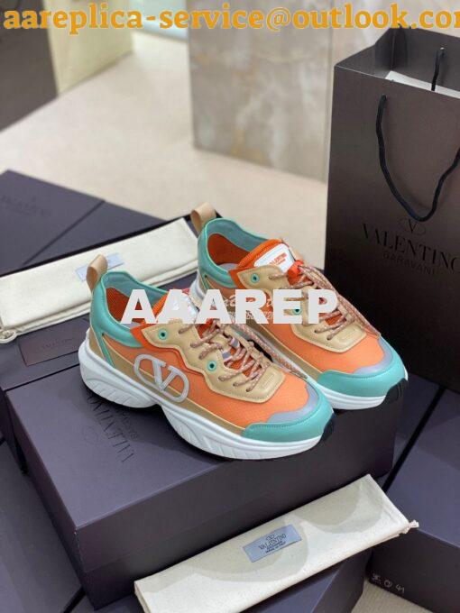 Replica Valentino SheGoes Men Female Sneaker in Split Leather And Mesh