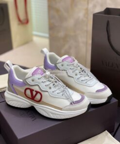 Replica Valentino SheGoes Men Female Sneaker in Split Leather And Mesh