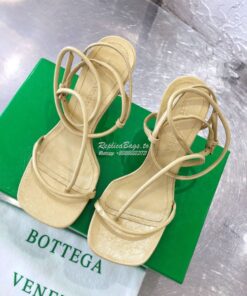 Replica Bottega Veneta BV By Line Stretch Sandals 630178 Butter 2