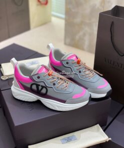 Replica Valentino SheGoes Men Female Sneaker in Split Leather And Mesh