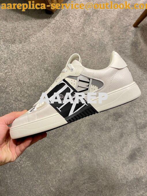 Replica Valentino VL7N Sneaker In Banded Calfskin Leather VW2S0V66 C15 5