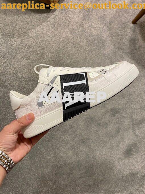 Replica Valentino VL7N Sneaker In Banded Calfskin Leather VW2S0V66 C15 6