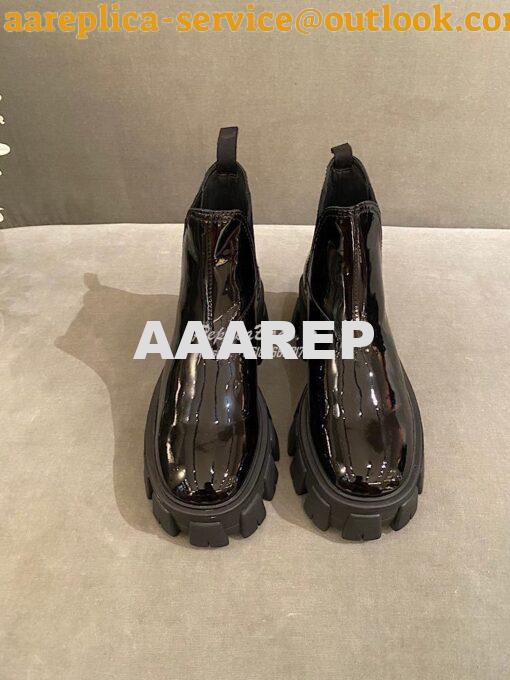 Replica Prada Monolith Patent Leather Booties 1T725L 4