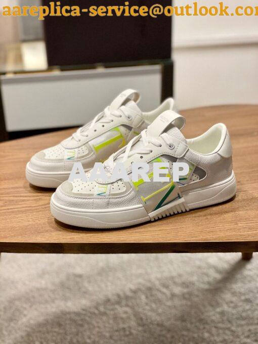 Replica Valentino VL7N Sneaker In Banded Calfskin Leather VW2S0V66 C12 2