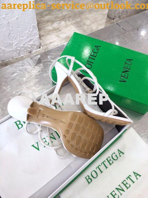 Replica Bottega Veneta BV By Line Stretch Sandals 630178 White 10