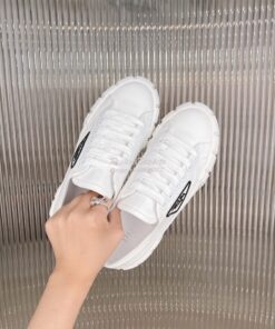 Replica Prada Nylon Gabardine Sneakers 1E260M White 2