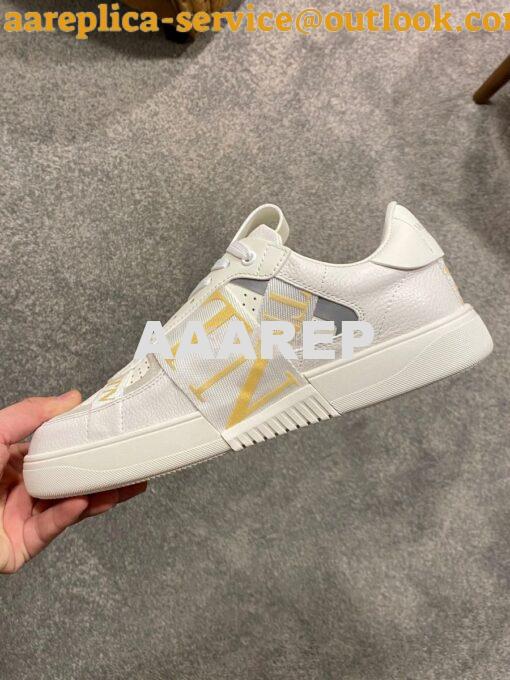 Replica Valentino VL7N Sneaker In Banded Calfskin Leather VW2S0V66 C11 5