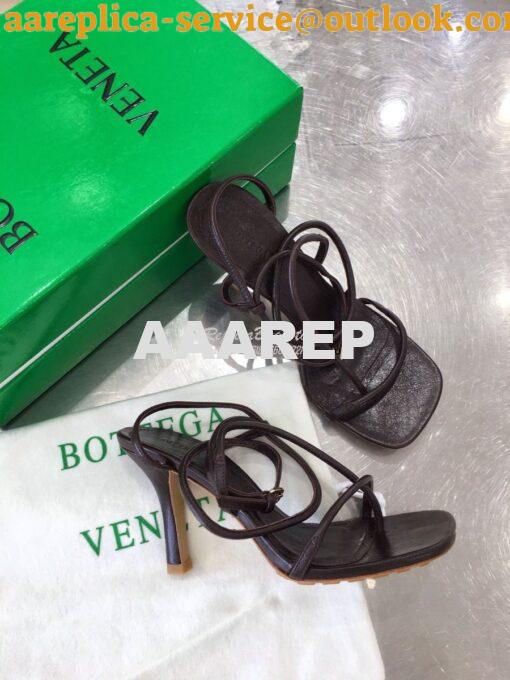 Replica Bottega Veneta BV By Line Stretch Sandals 630178 Coco 5