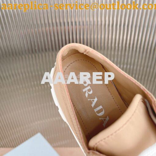 Replica Prada Nylon Gabardine Sneakers 1E260M Camel 8