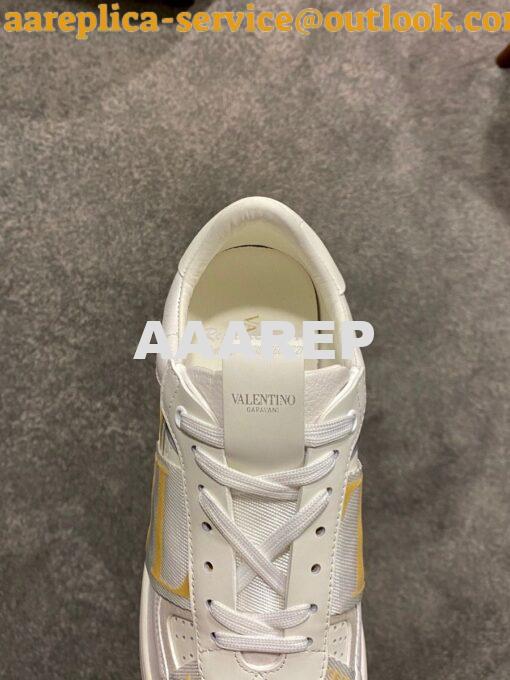 Replica Valentino VL7N Sneaker In Banded Calfskin Leather VW2S0V66 C11 7