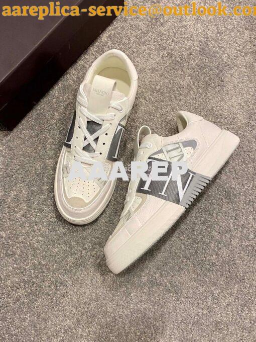 Replica Valentino VL7N Sneaker In Banded Calfskin Leather VW2S0V66 C09