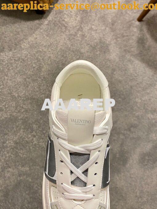 Replica Valentino VL7N Sneaker In Banded Calfskin Leather VW2S0V66 C09 7