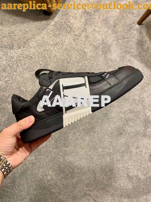 Replica Valentino VL7N Sneaker In Banded Calfskin Leather VW2S0V66 C08 6