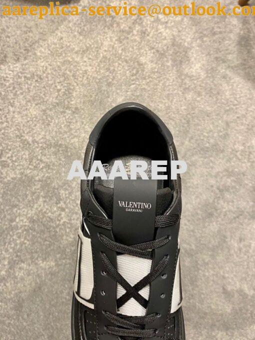 Replica Valentino VL7N Sneaker In Banded Calfskin Leather VW2S0V66 C08 7