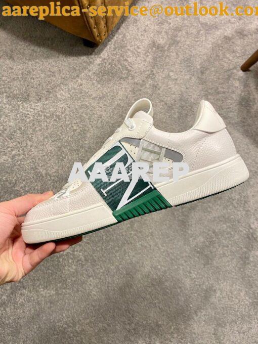 Replica Valentino VL7N Sneaker In Banded Calfskin Leather VW2S0V66 C06 5