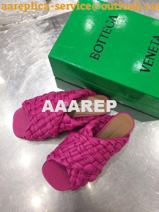 Replica Bottega Veneta BV Board Sandals 631935 Fuschia 2