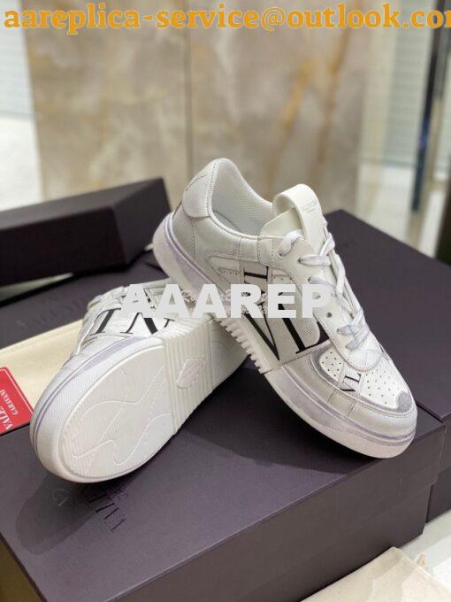 Replica Valentino Low-Top Calfskin VL7N Sneaker With Bands Vintage “Wo 3