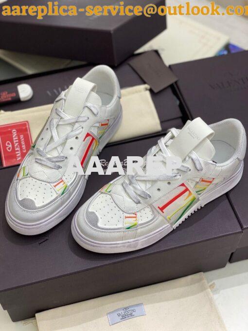 Replica Valentino Low-Top Calfskin VL7N Sneaker With Bands Vintage “Wo