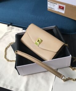 Replica Celine C Wallet On Chain in Smooth Calfskin 10B903 Beige