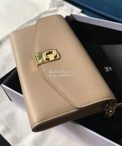 Replica Celine C Wallet On Chain in Smooth Calfskin 10B903 Beige 2