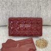 Replica Lady Dior Clutch With Chain in Patent Calfskin S0204 Stone Gra 12