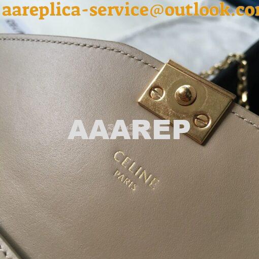 Replica Celine C Wallet On Chain in Smooth Calfskin 10B903 Beige 6