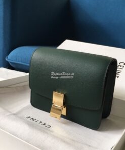 Replica Celine Classic Box Bag in Calfskin with Cork Effect Amazone