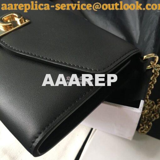 Replica Celine C Wallet On Chain in Smooth Calfskin 10B903 Black 9