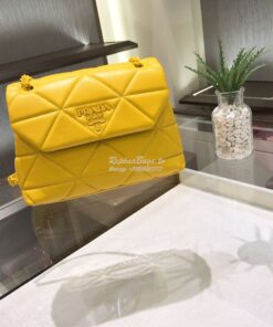 Replica Prada Small Spectrum Shoulder Bag 1BD233 Yellow