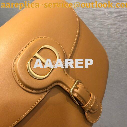 Replica Dior Large Bobby Bag Camel Box Calfskin M9320U 6