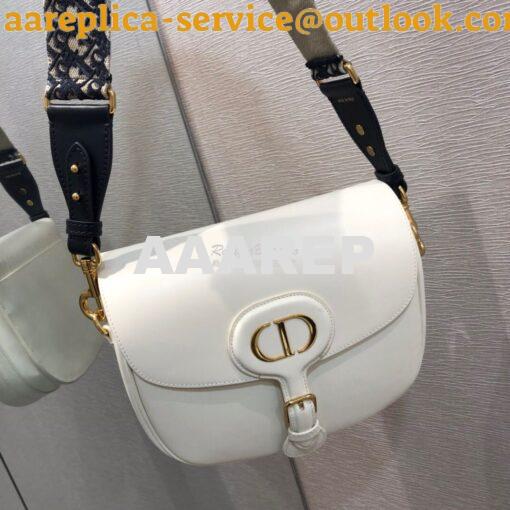 Replica Dior Large Bobby Bag Latte Box Calfskin M9320U 2