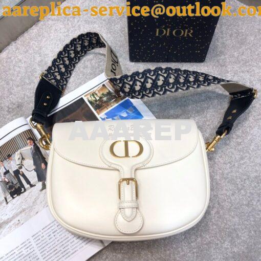 Replica Dior Large Bobby Bag Latte Box Calfskin M9320U 3