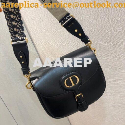 Replica Dior Large Bobby Bag Black Box Calfskin M9320U