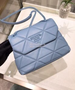 Replica Prada Small Spectrum Shoulder Bag 1BD233 Baby Blue