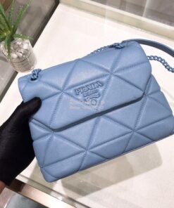 Replica Prada Small Spectrum Shoulder Bag 1BD233 Baby Blue 2