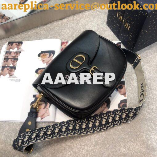 Replica Dior Large Bobby Bag Black Box Calfskin M9320U 4