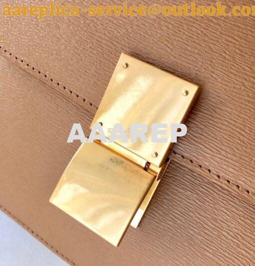 Replica Celine Classic Box Bag in Calfskin with Cork Effect Beige 7