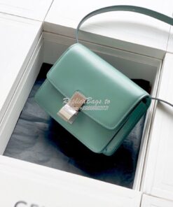 Replica Celine Classic Box Bag in Smooth Calfskin Celadon