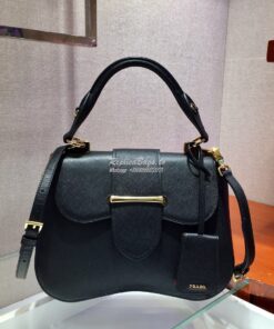 Replica Prada Sidonie Medium Bag 1BN005 Black