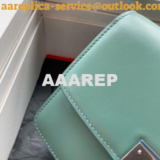 Replica Celine Classic Box Bag in Smooth Calfskin Celadon 6