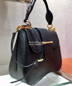 Replica Prada Sidonie Medium Bag 1BN005 Black 2