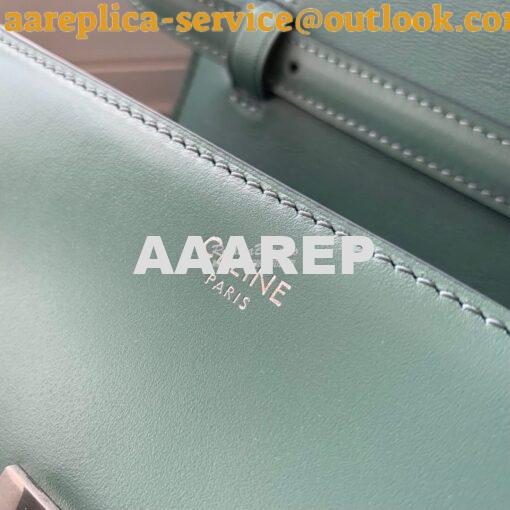 Replica Celine Classic Box Bag in Smooth Calfskin Celadon 7