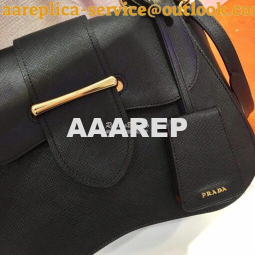 Replica Prada Sidonie Medium Bag 1BN005 Black 3