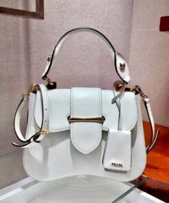 Replica Prada Sidonie Medium Bag 1BN005 White